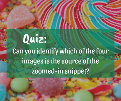 Quiz: Can you identify which of the four images is the source of the zoomed-in snippet?