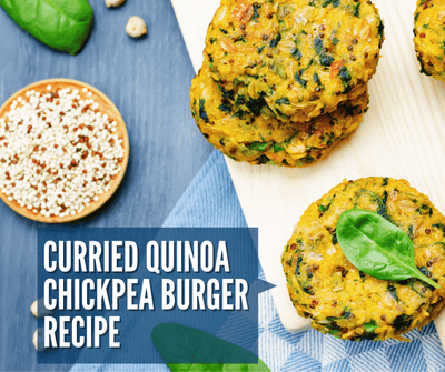 Curried Quinoa Chickpea Burger Recipe