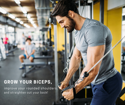 Grow your biceps, improve your rounded shoulders, and straighten out your back!