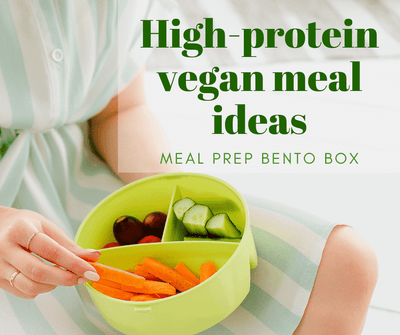 High-protein vegan meal ideas | Meal prep bento box