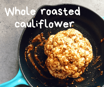 Whole roasted cauliflower