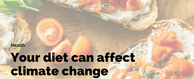 Your diet can affect climate change