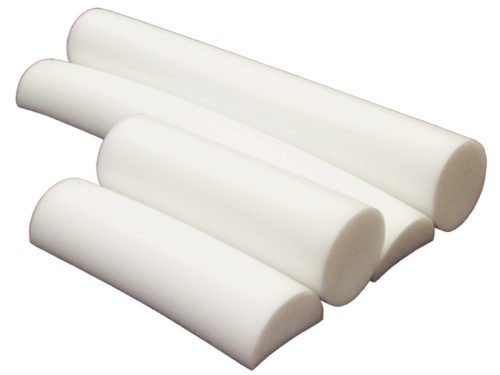 white foam rollers