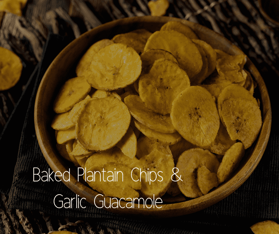 baked plantain chips garlic guacamole thumper massager thumper massager